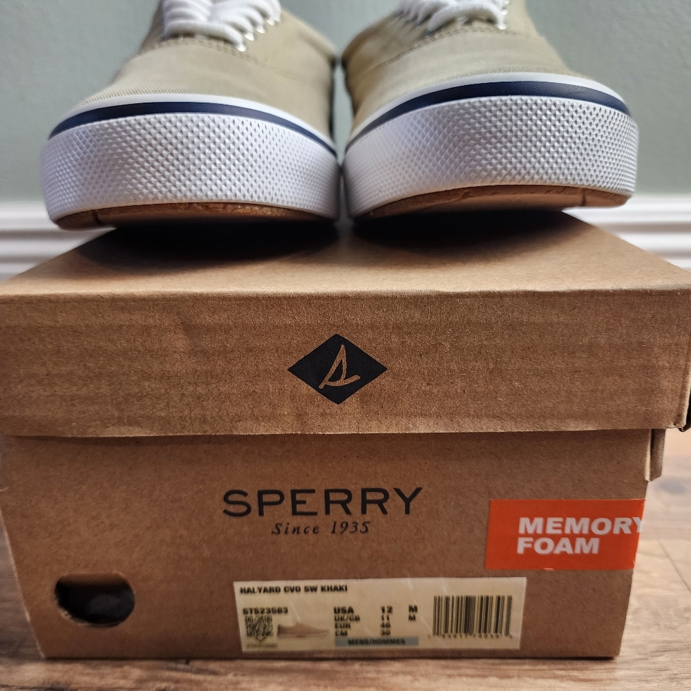 ❗️NWT❗️Sperry Men's Halyard CVO Khaki Seaker Size 12 - Picture 13 of 13